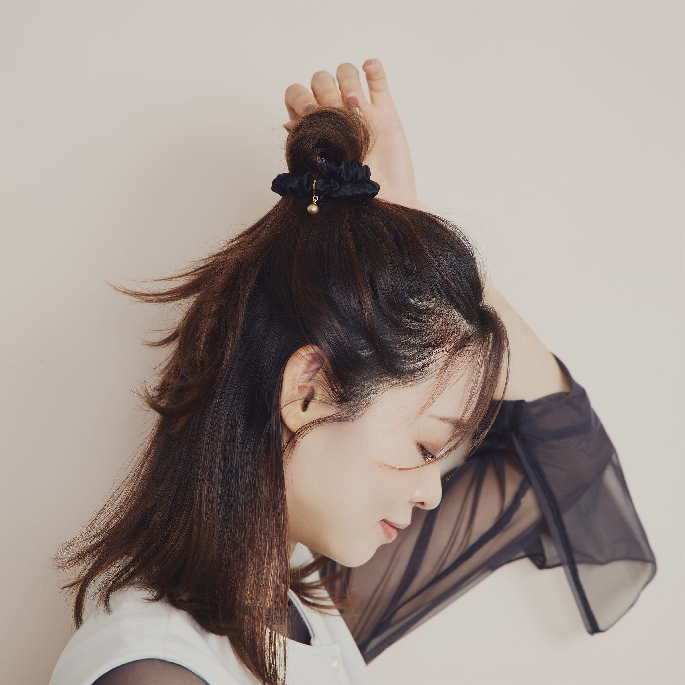 シルクミニスクランチーミーツパール